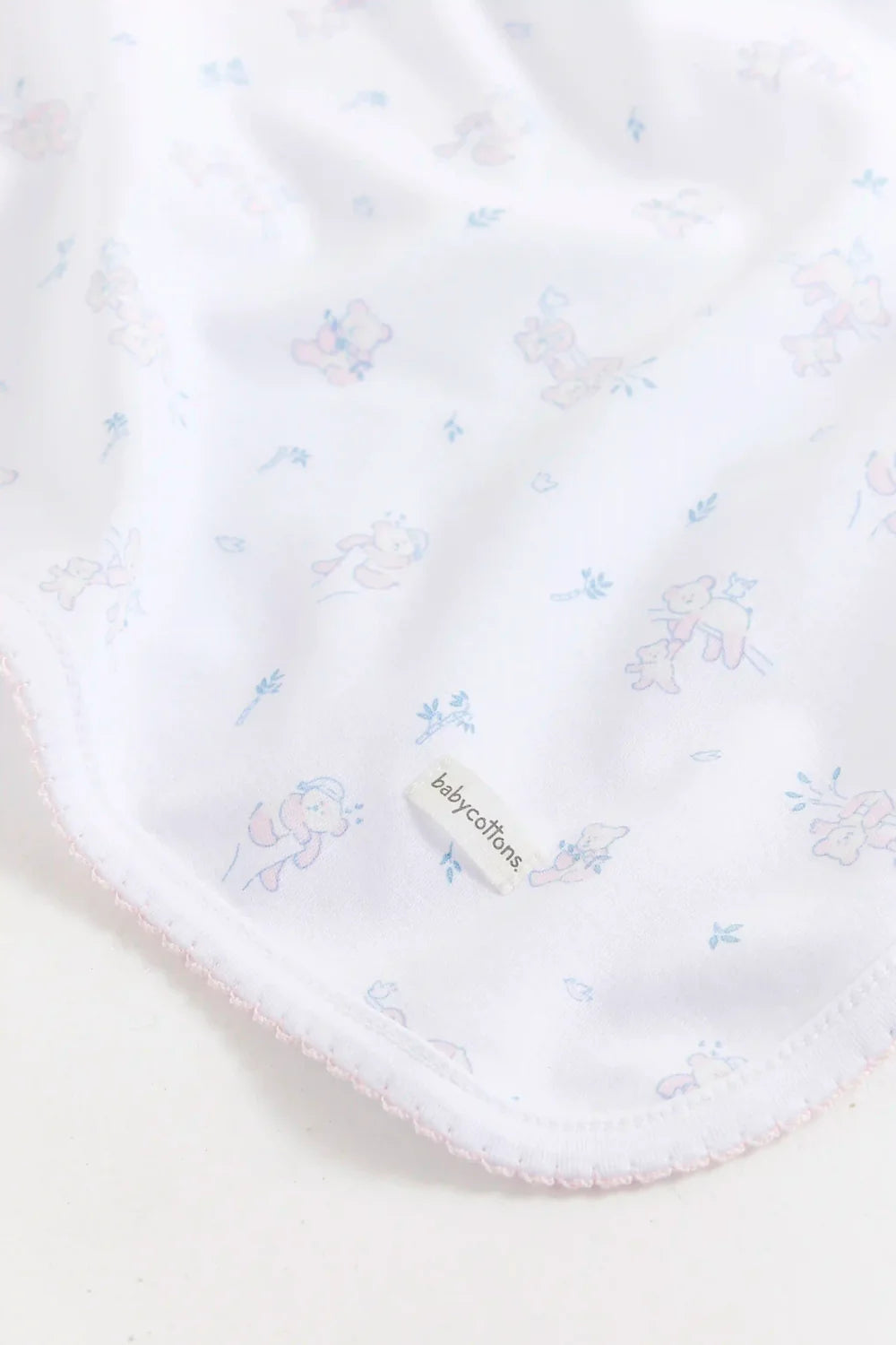 Babycottons Manta Chica Little Panda Pink