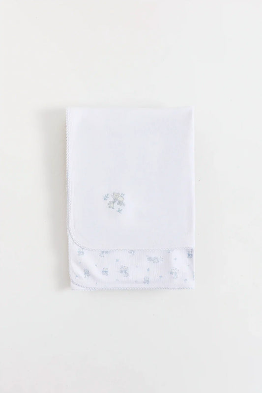 Babycottons Manta Chica Little Panda Blue