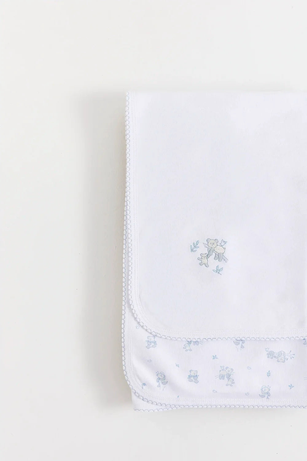 Babycottons Manta Chica Little Panda Blue