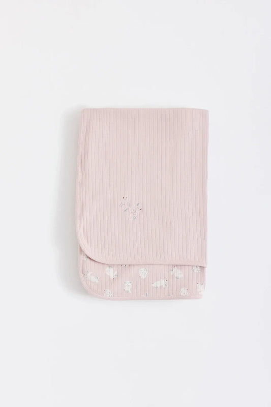 Babycottons Manta Chica Hoppers Pink