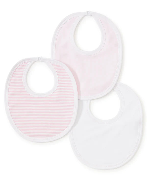 Kissy Sets 3 Pack Bibs w/ Tulle Bag Pink