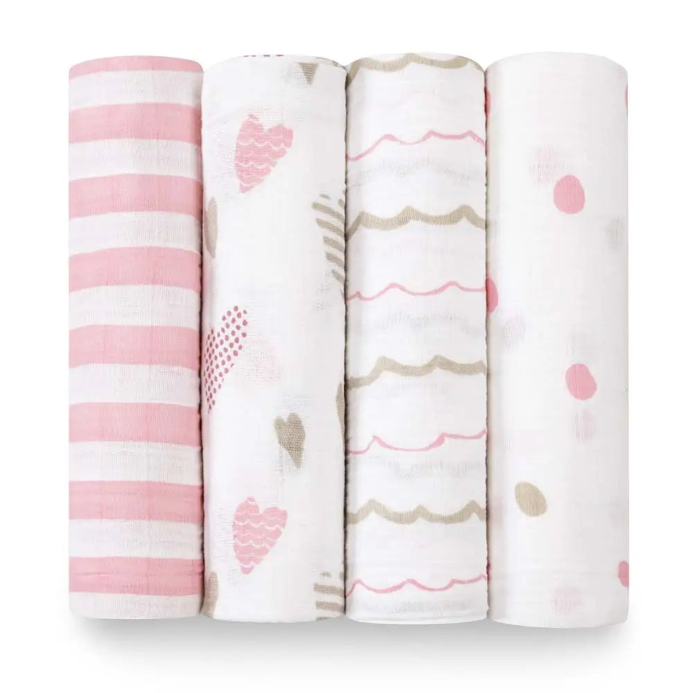 Aden + Anais Classic Muslin Swaddle Blankets 4 Pack