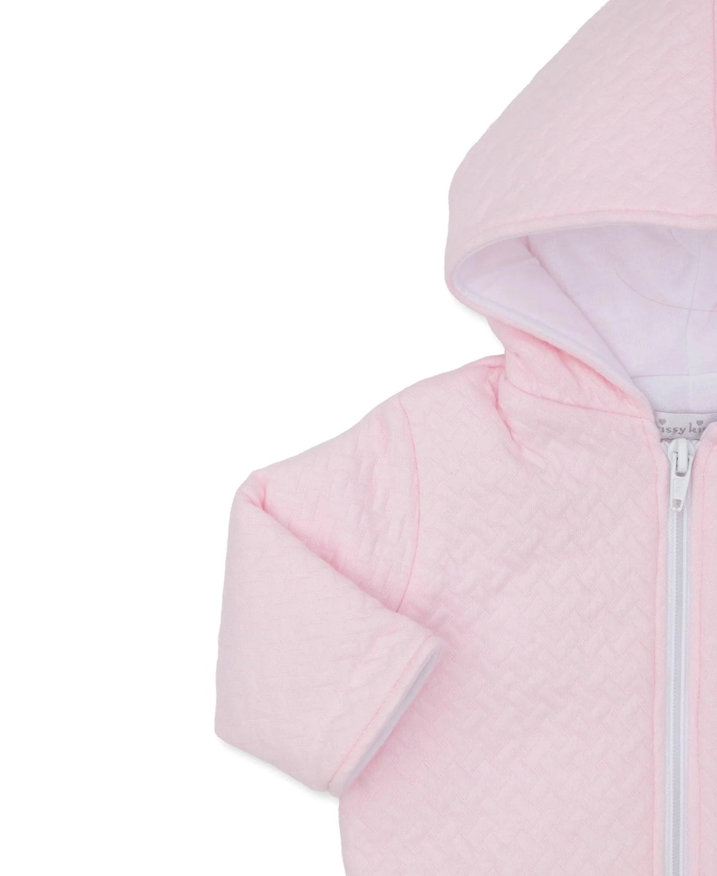 Kissy Kissy Classic Jacquar-Jacquard Padded Zip Jack Pink