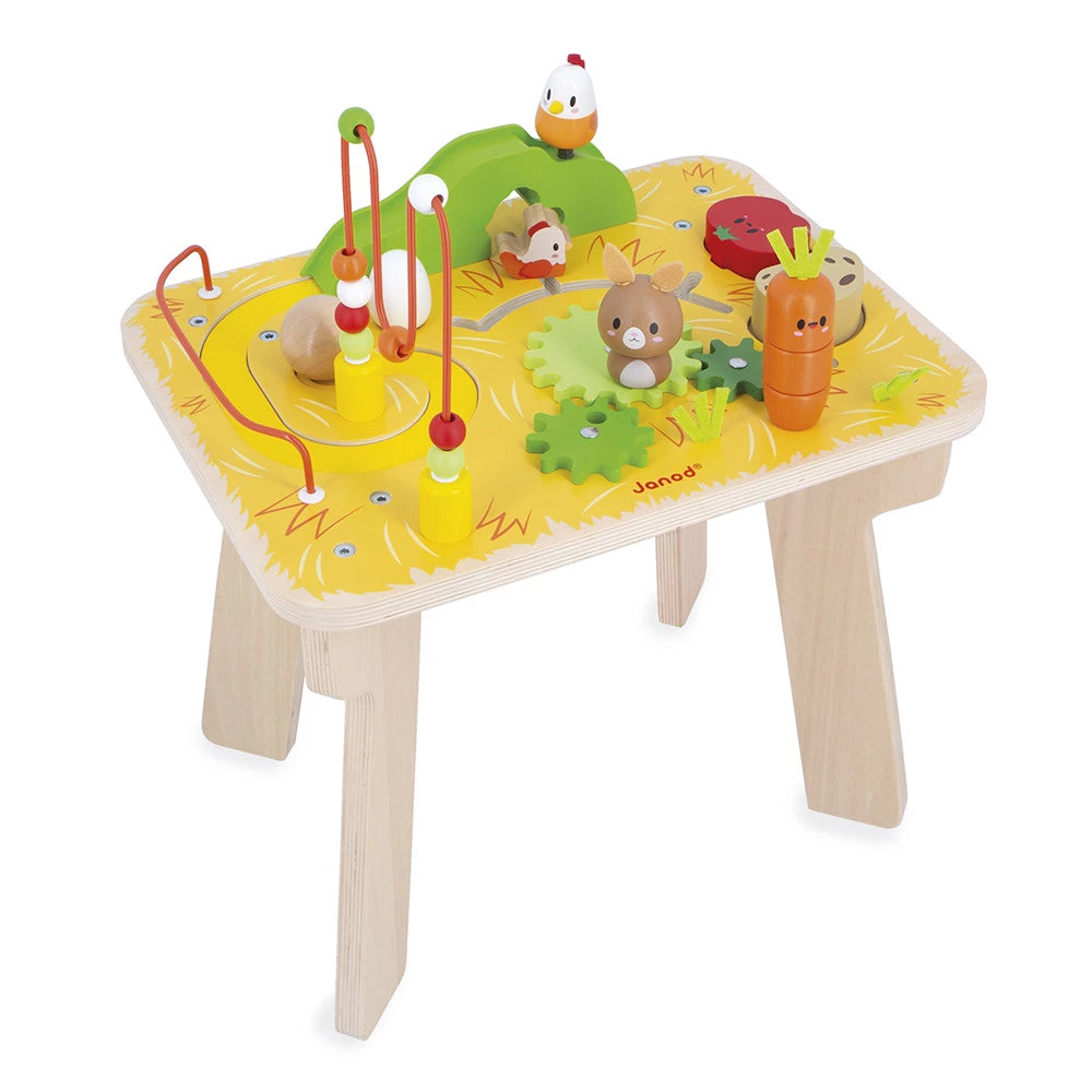 Janod Wooden Farm Activity Table