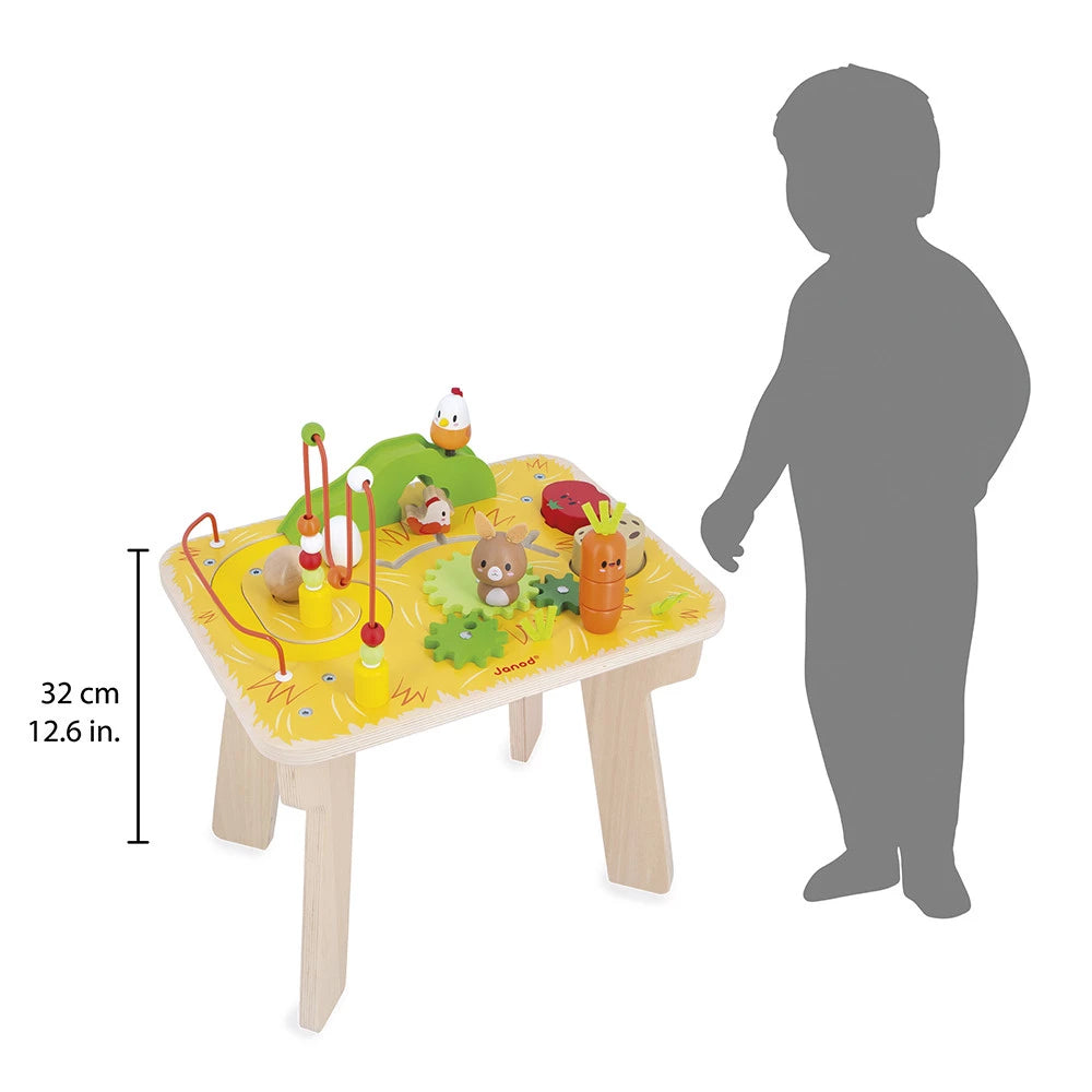 Janod Wooden Farm Activity Table