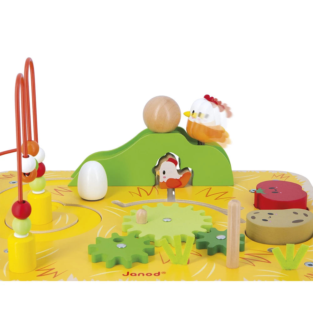 Janod Wooden Farm Activity Table