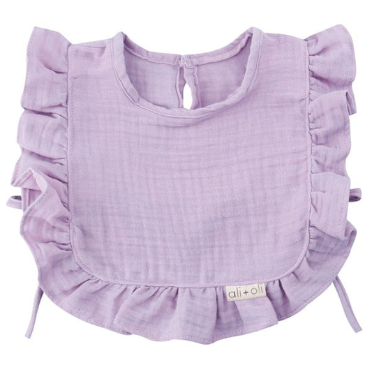 Ali+Oli Muslin Cotton Ruffle Baby Bib