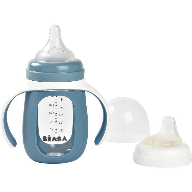 Beaba 2-in-1 Glass Training Cup 7oz