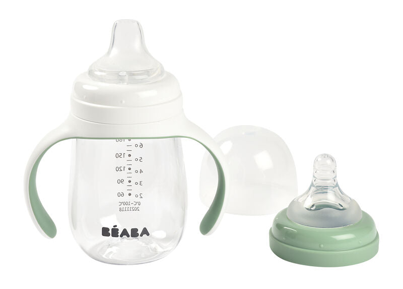 Beaba 2-in-1 Bottle To Sippy Training Cup 7oz