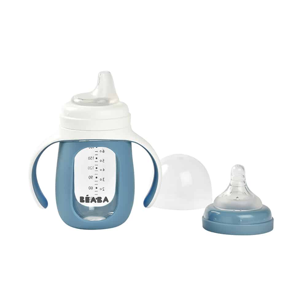 Beaba 2-in-1 Glass Training Cup 7oz