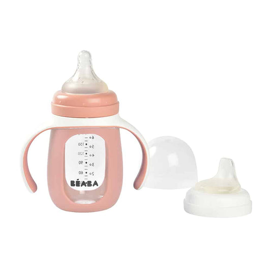 Beaba 2-in-1 Glass Training Cup 7oz