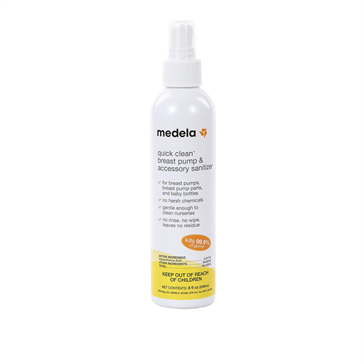 MEDELA DESINFECTANTE EN SPRAY DE 8OZ PARA EXTRACTOR DE LECHE Y ACCESORIOS